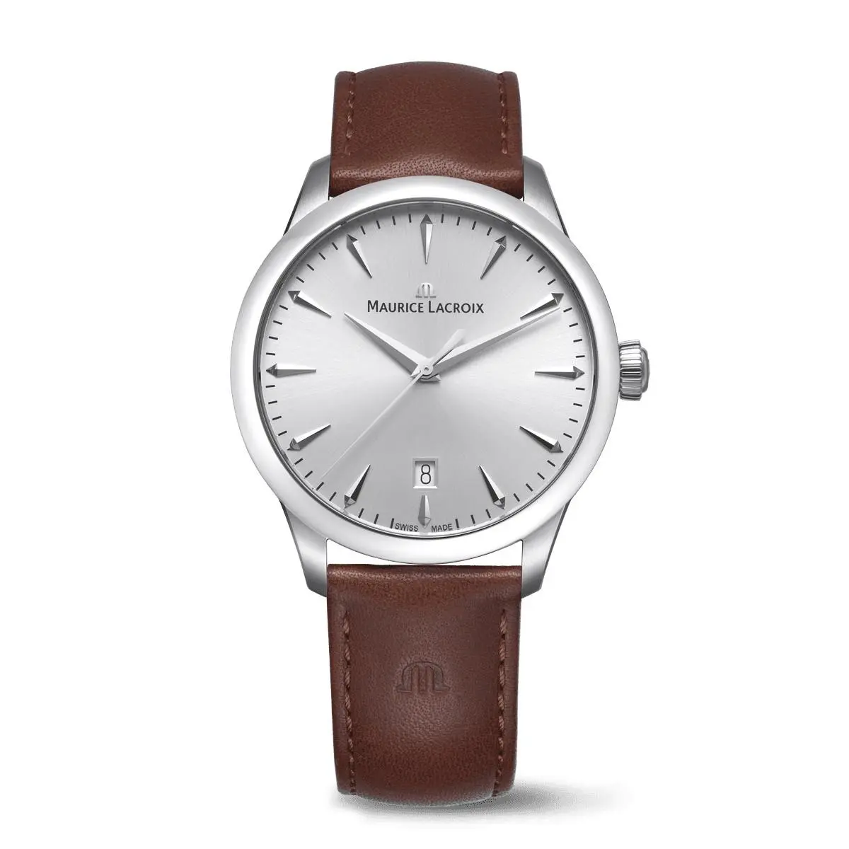 Maurice Lacroix 1975 Quartz 39mm Silver Dial Watch 751007-SS001-130-3