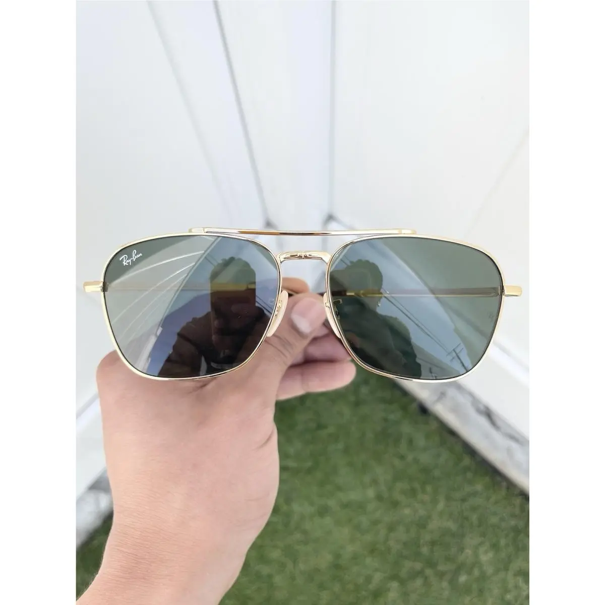 Ray-ban New Caravan RB3636 Ray Ban Caravan RB3636 3636 Gold G15 Lens Size 58/14 by Ray-Ban