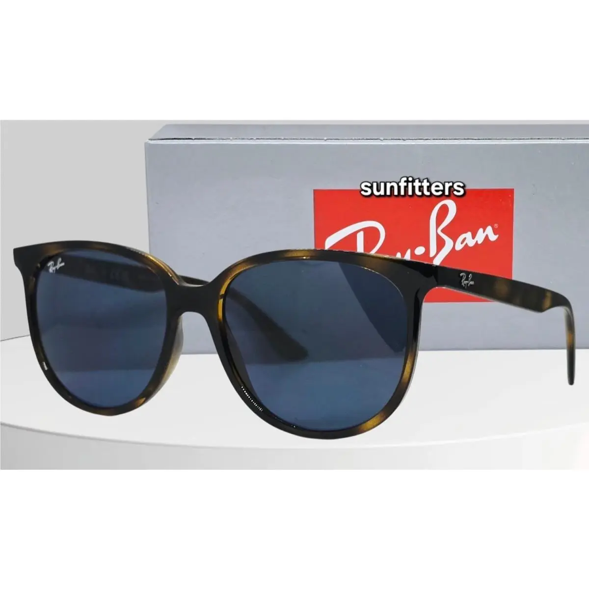 Ray Ban RB4378 710/80 54-16 Havana Tortoise/dark Blue Sunglasses by Ray-Ban