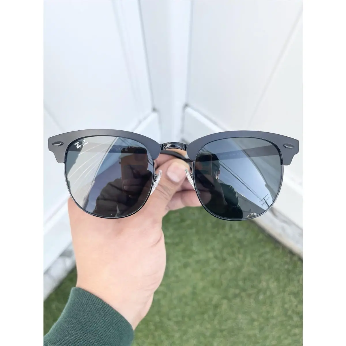 Ray Ban Metal Clubmaster RB3716 3716 Gray Lens Size 51/21 by Ray-Ban