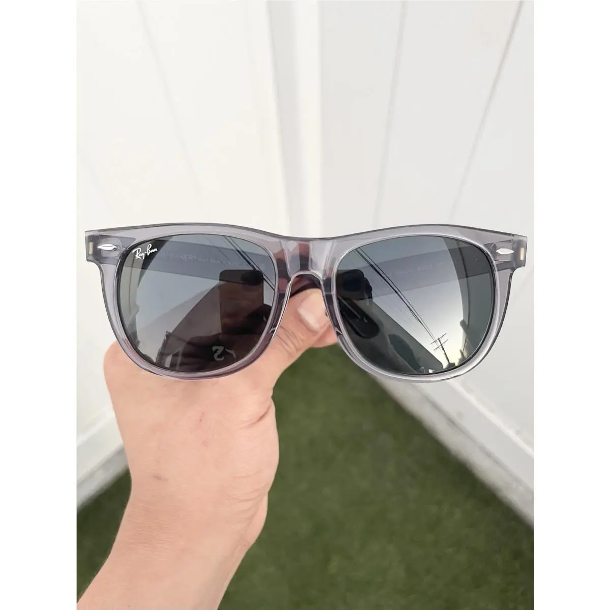 Ray Ban Large Classic Wayfarer RB2140 2140 Transparent Gray Size 54/18 by Ray-Ban