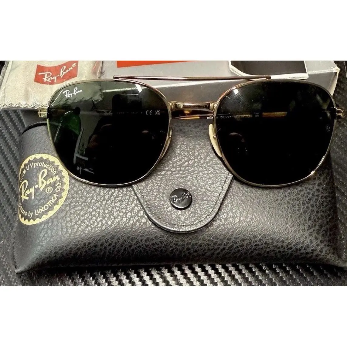 Ray-ban Sunglasses RB3688 55 Arista Chromance Crystal Green Contrast Enhanced by Ray-Ban