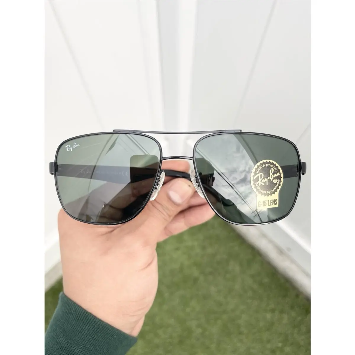 Ray Ban Caravan XL RB3483 3483 Black G15 Lens Size 60/16 by Ray-Ban