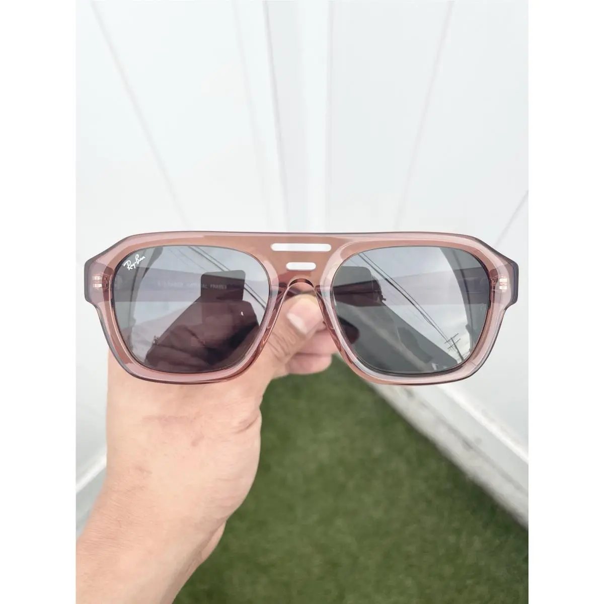 Ray Ban Corrigan Bio-based RB4397 4397 Light Brown G15 Lens Size 54/20 by Ray-Ban
