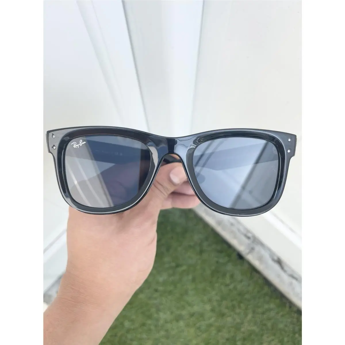 Ray Ban Reverse Wayfarer RB0502S 0502 Black Gray Lens Size 53/20 by Ray-Ban
