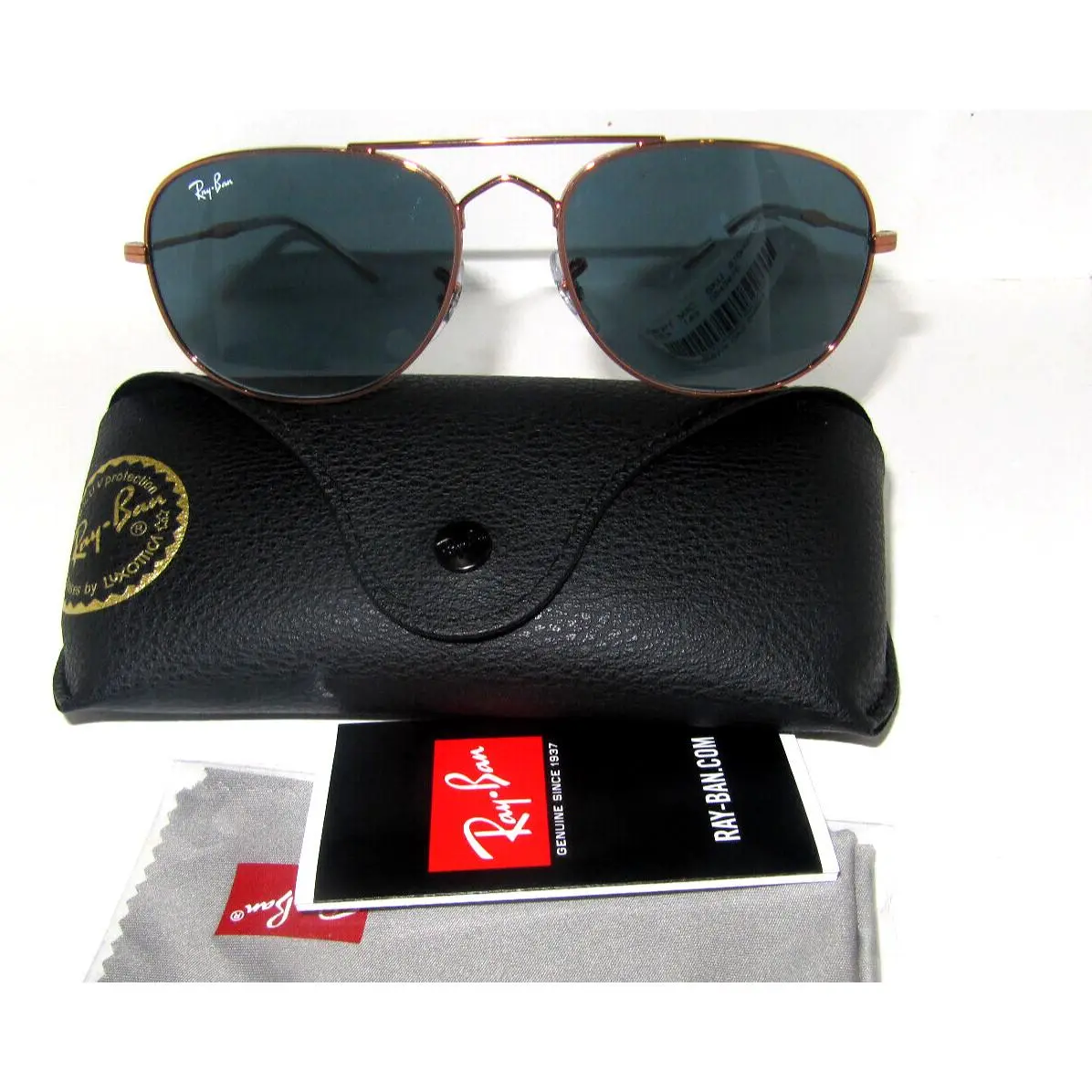 Ray-ban Sunglasses RB3735 Rose Gold Frame Blue Sunglasses by Ray-Ban