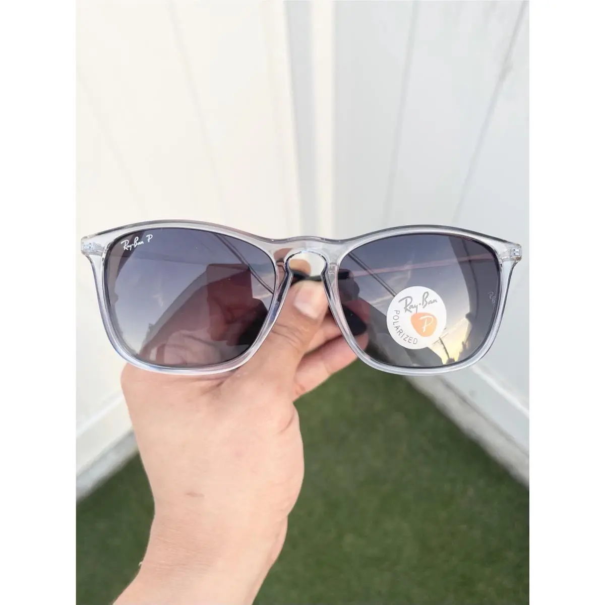 Ray Ban Polarized Chris RB4187 4187 Blue Gray Lens Size 54/18 by Ray-Ban
