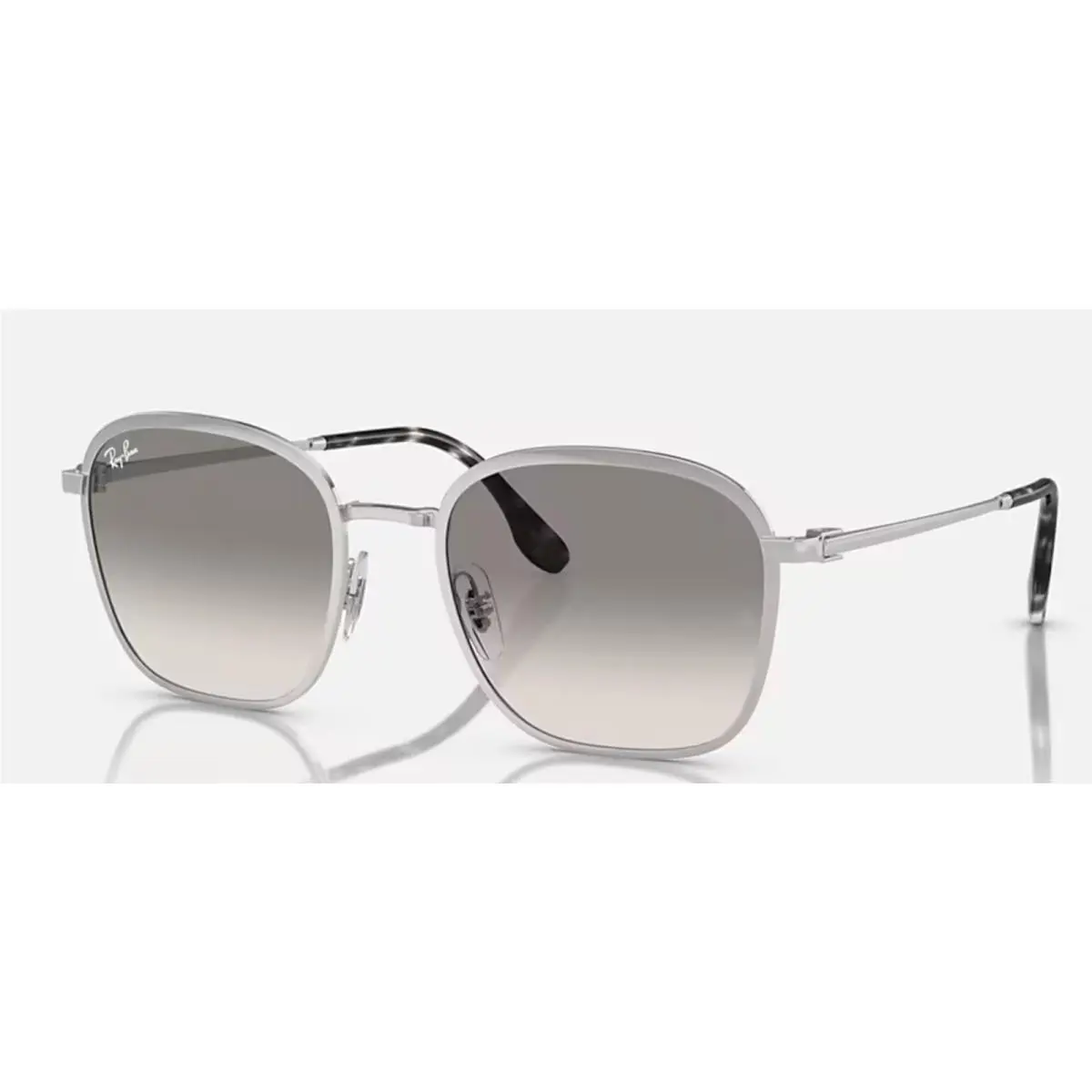 Ray-ban Sunglasses Polished Silver Gray Gradient Glass RB 3720 003/32 with Case by Ray-Ban