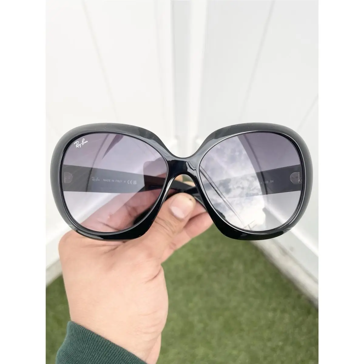 Ray Ban Jackie Ohh 2 RB4098 4098 Black Purple Gradient Lens Size 60/14 by Ray-Ban