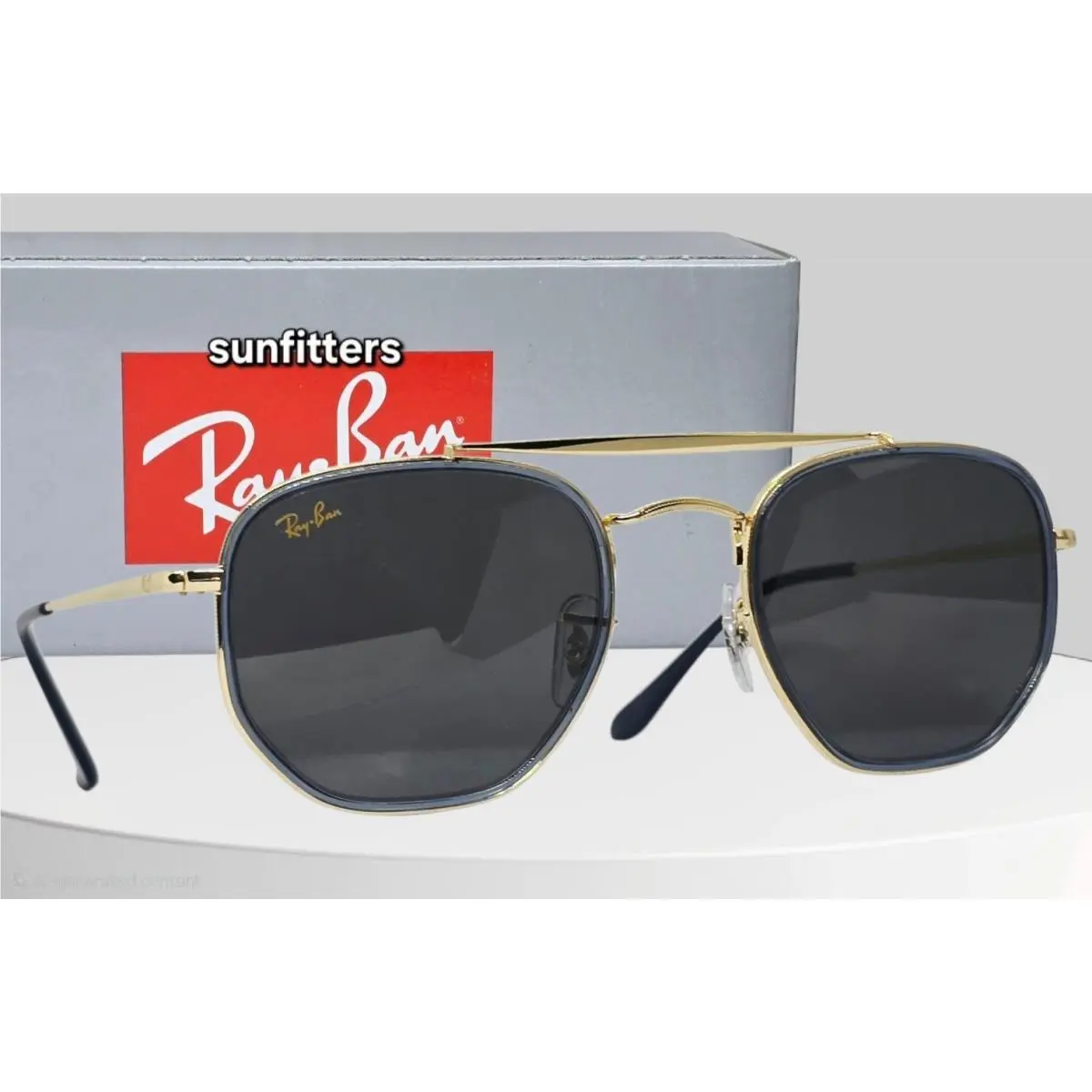Ray Ban Marshall II Polished Gold/dark Grey RB3648M 9240B1 Sunglasses by Ray-Ban