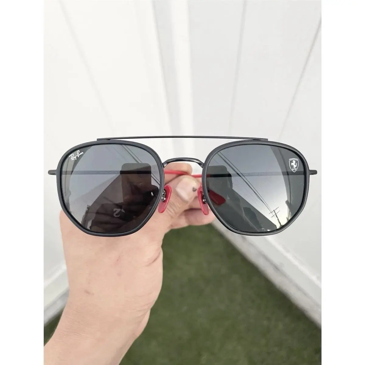 Ray Ban Scuderia Ferrari Marshall RB3748M 3748 Black Gray Lens Size 54/21 by Ray-Ban