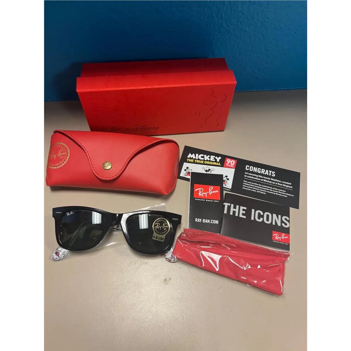 Disney Mickey 90th Ray-ban ORB2140 Limited Edition Sun Glasses - 2018 by Ray-Ban