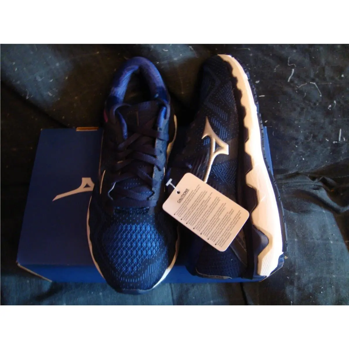Mizuno Wave Horizon 4 Women Sneakers Medieval Blue/silver 7.5