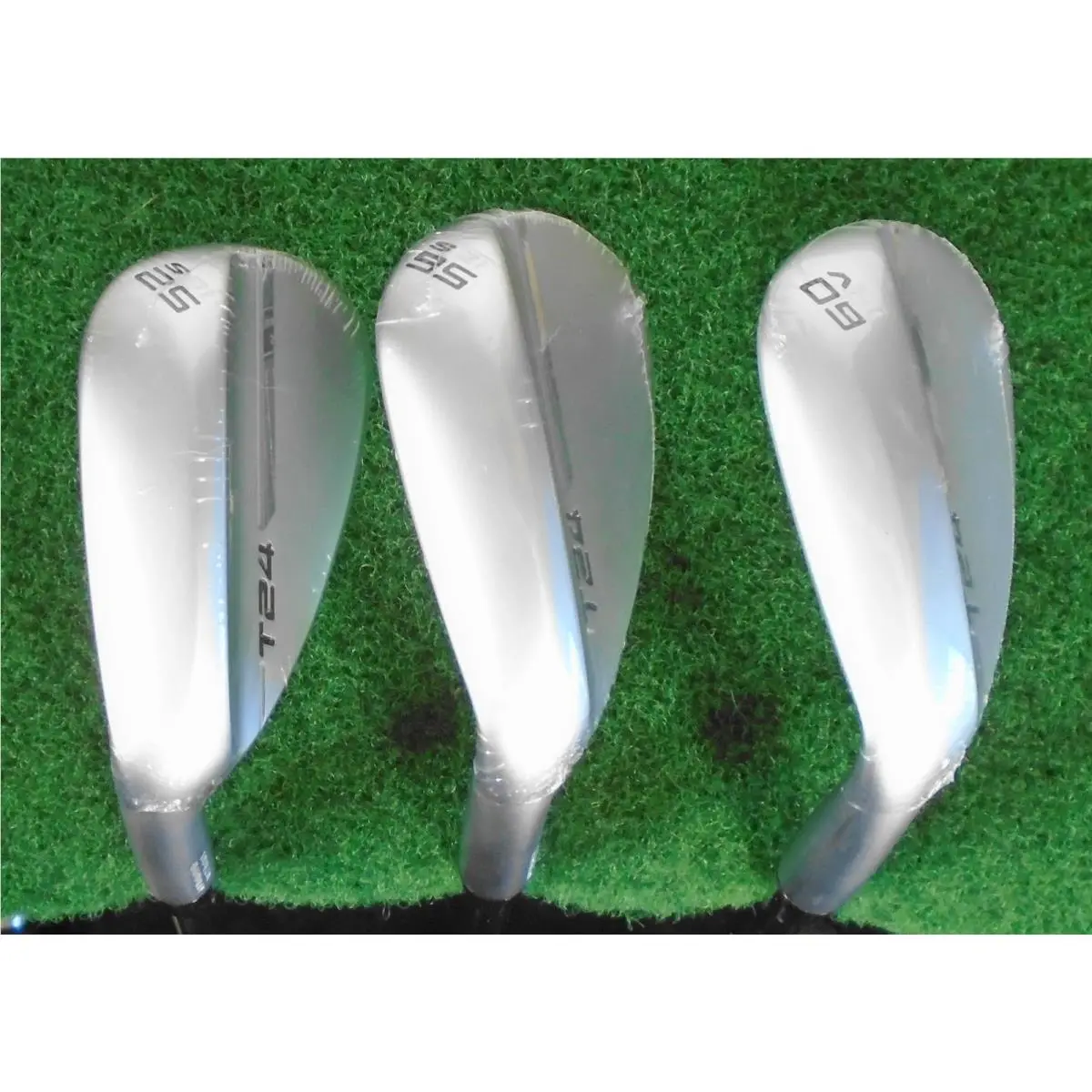 LH Mizuno T24 52/10 56/12 60/12 White Satin Wedge Set DG Tour Issue S400