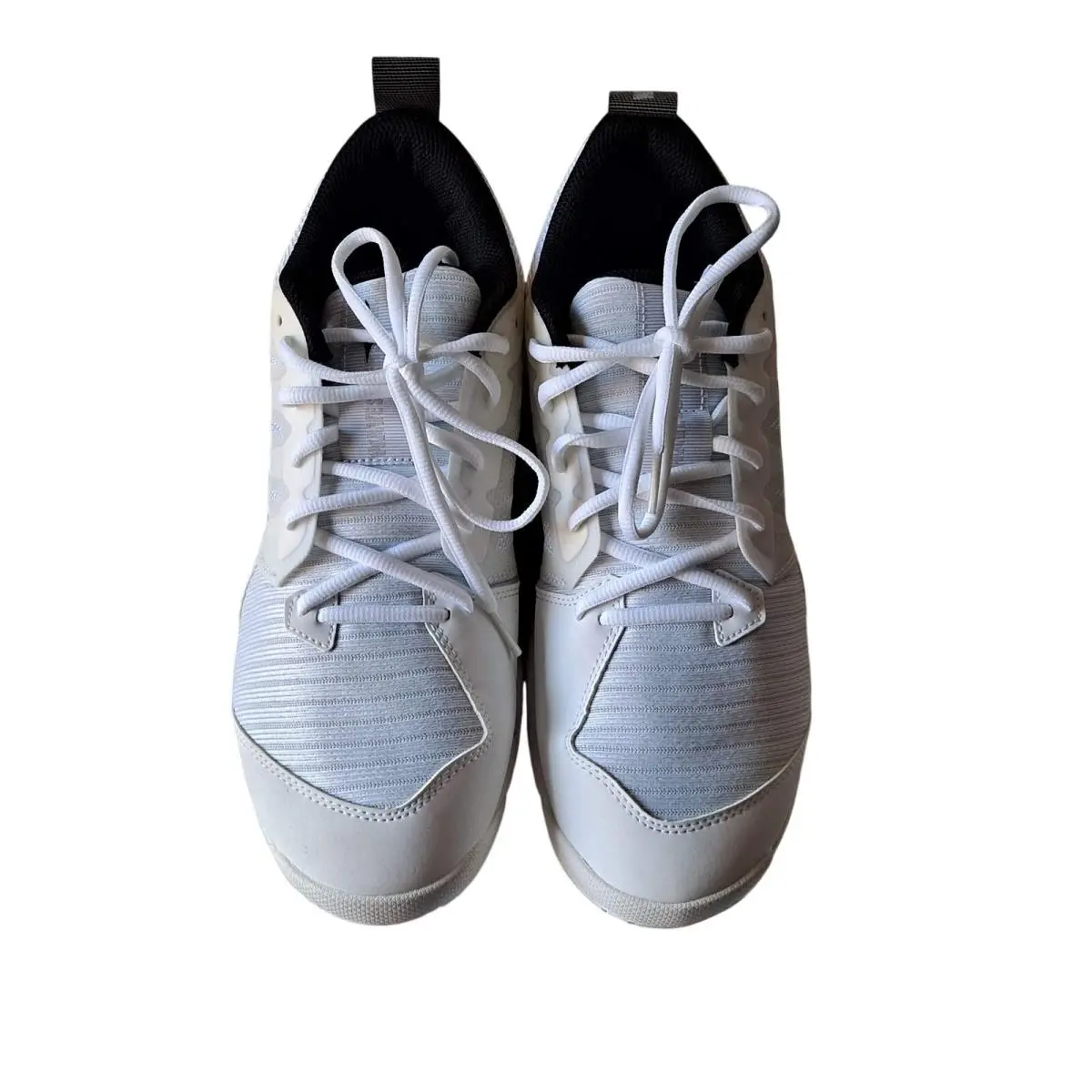 Mizuno Muzuno Wave Supersonic 2 Sneakers Womens Size 12 White Black Leather Mesh Logo