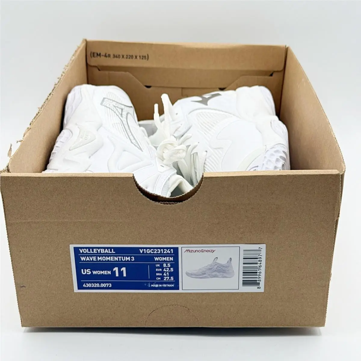 Mizuno shoes - Mizuno Wave Momentum 3 - Wave Momentum - V1GC231241 - White (UPC: 889961648977) 0