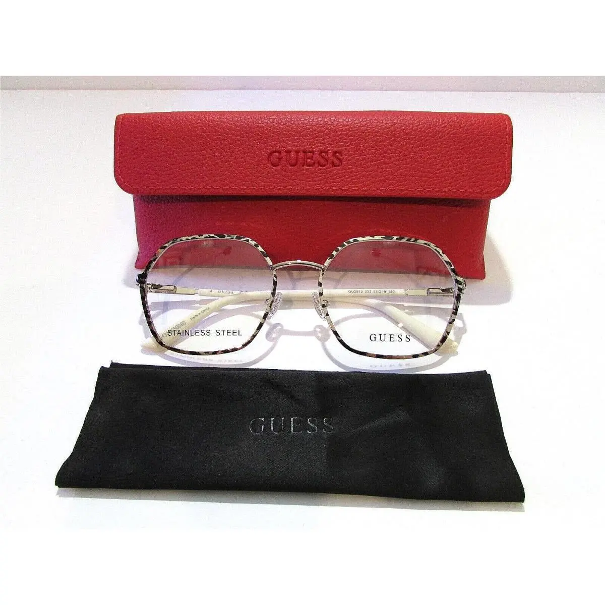 Guess GU2912 GU 2912 033 Pattern Pink/gold Eyeglasses Rx-able Frame