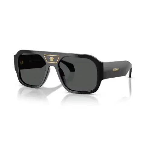 0VE4508U GB1/87 Black/dark Grey 56mm Men`s Sunglasses by Versace