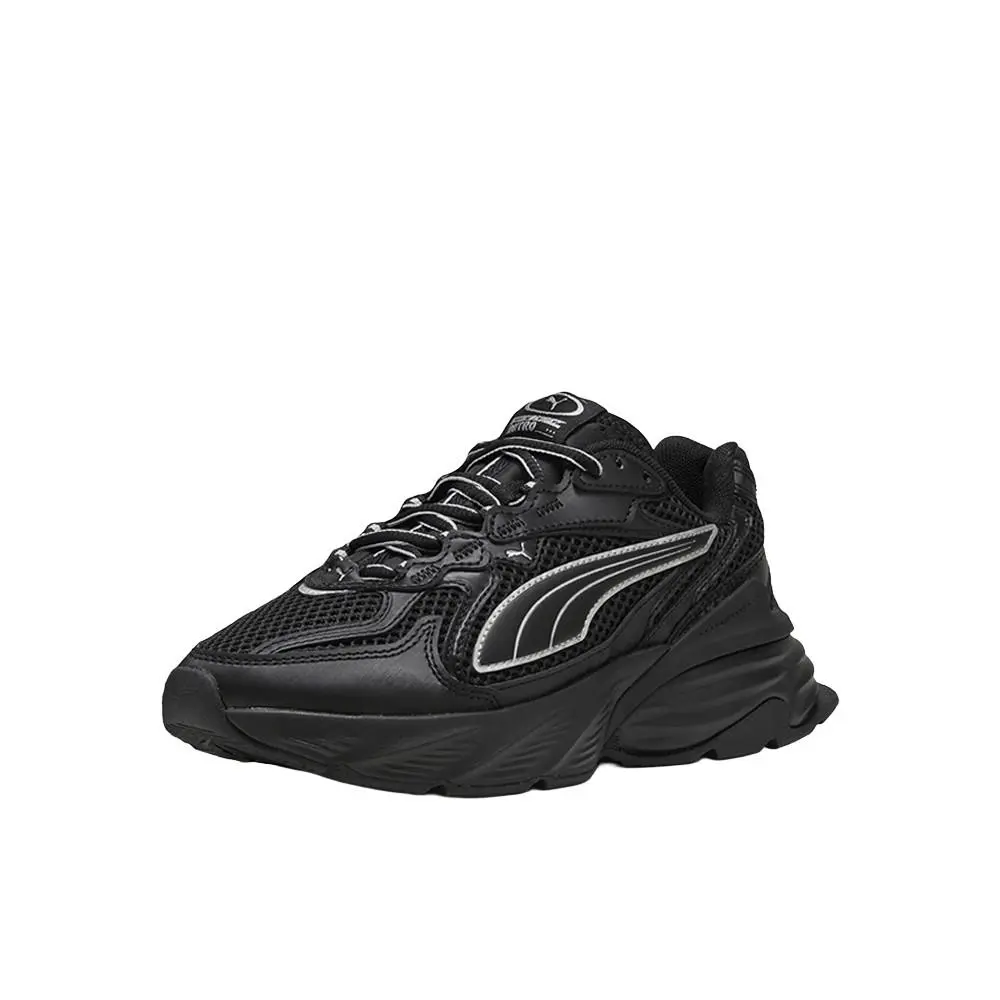 Puma shoes - PUMA Fade Lace Up  Youth - 40688703 - Black 8
