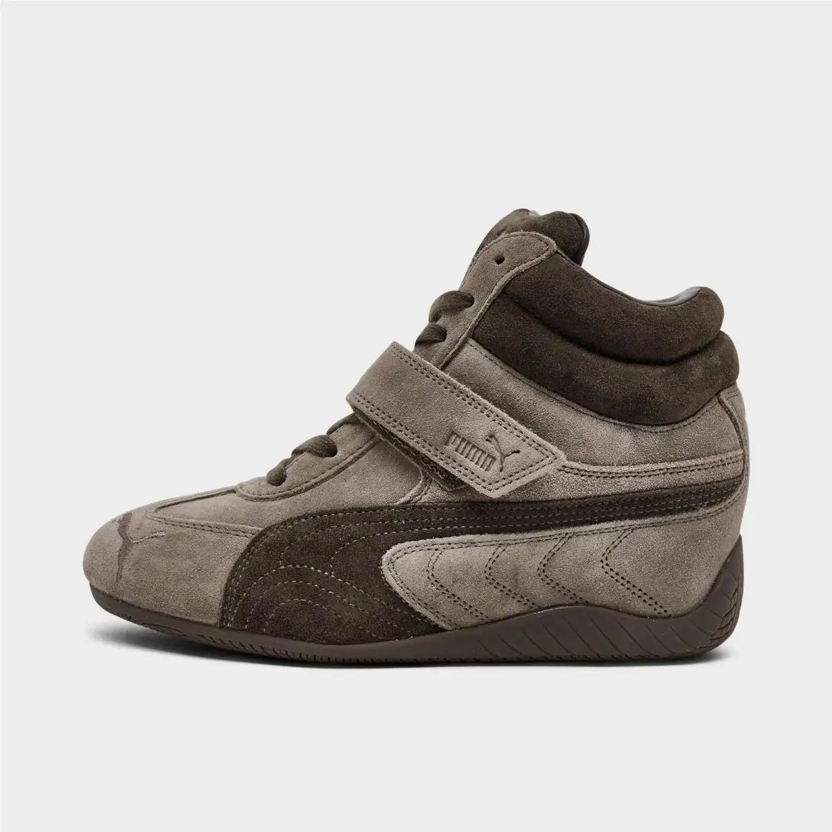 Women`s  Speedcat Wedge Casual Shoes Totally Taupe/chocolate 40787801 200 by Puma