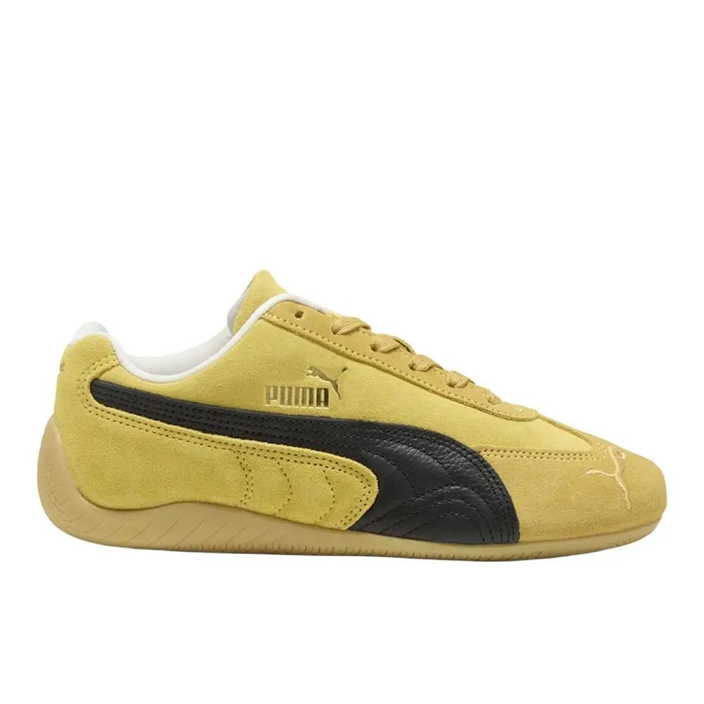 Puma Speedcat Lace Up Womens Yellow Sneakers Casual Shoes 40636155