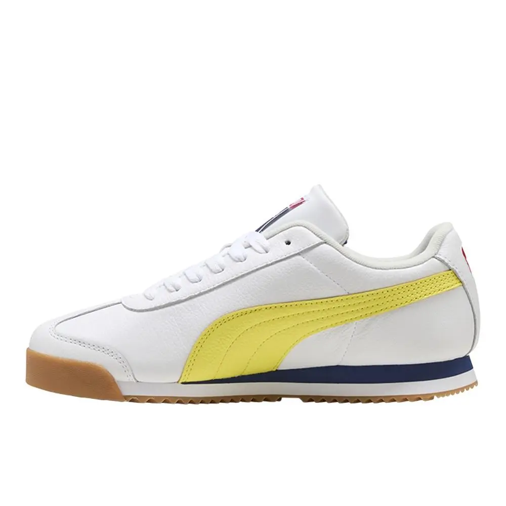 Puma shoes - PUMA Roma 24 Match Lace Up - 40594302 - White, Yellow 9