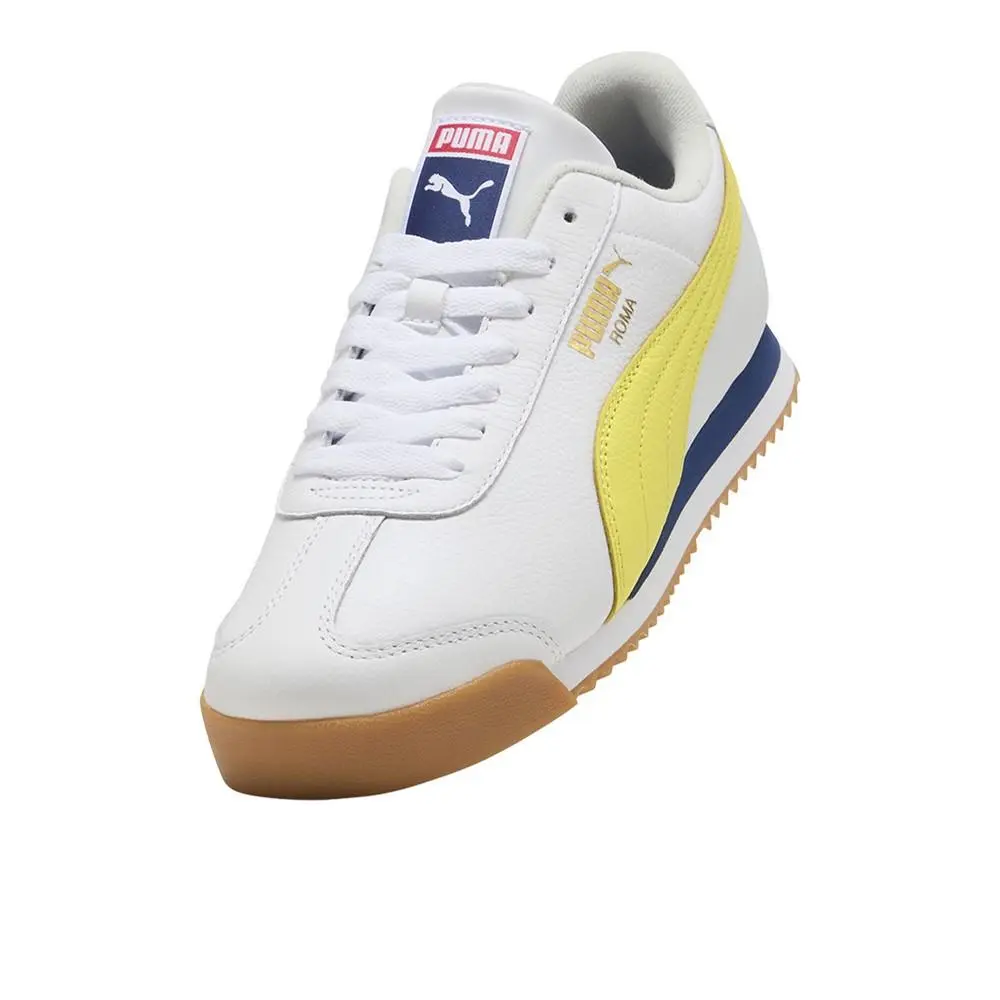 Puma shoes - PUMA Roma 24 Match Lace Up - 40594302 - White, Yellow 12