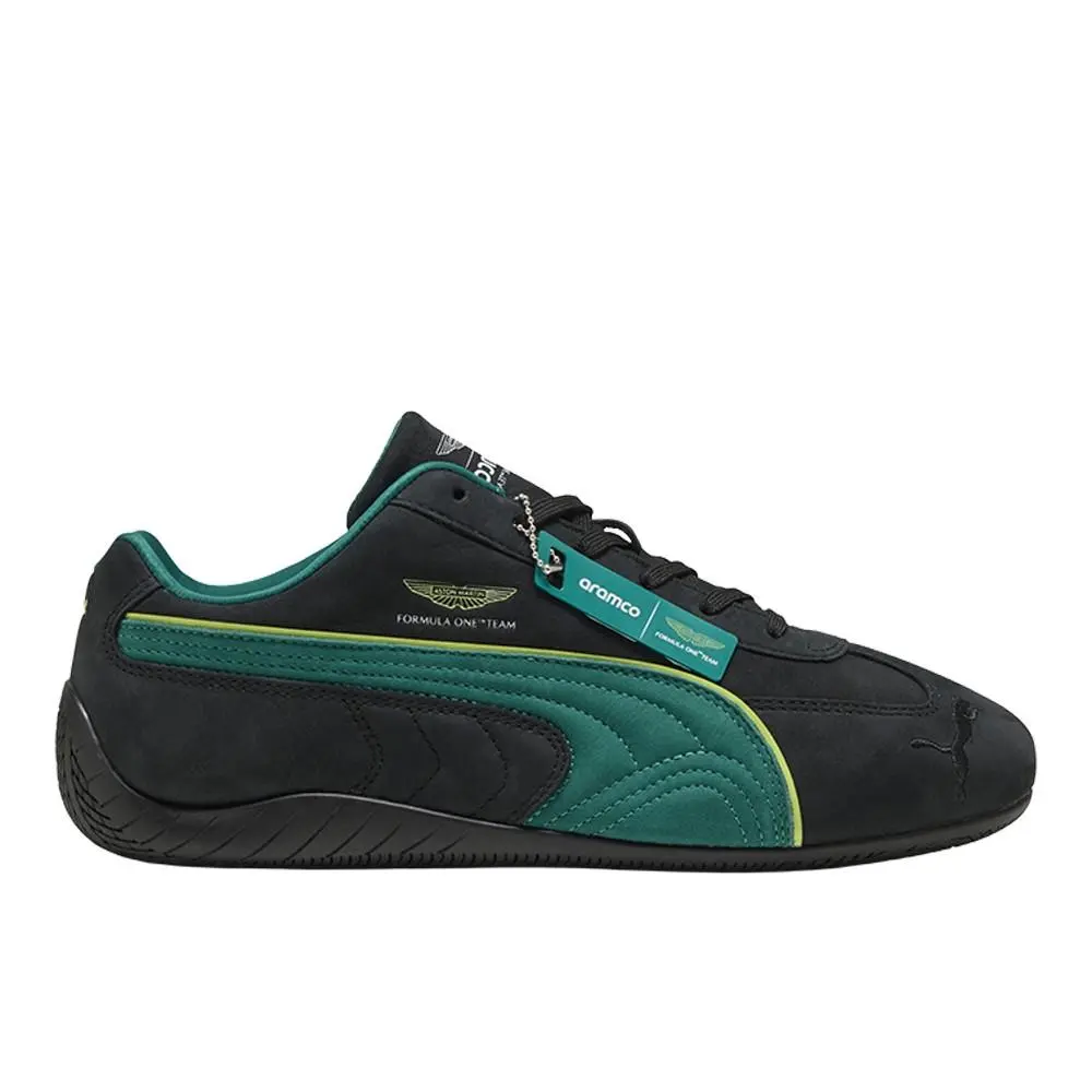 Puma X Aston Martin Aramco F1 Team Speedcat Lace Up Sneaker Mens Black Sneakers
