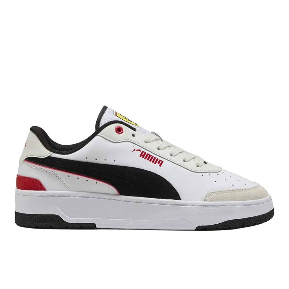 Scuderia Ferrari Ca Match Lace Up Mens White Sneakers Casual Shoes 3086210 by Puma