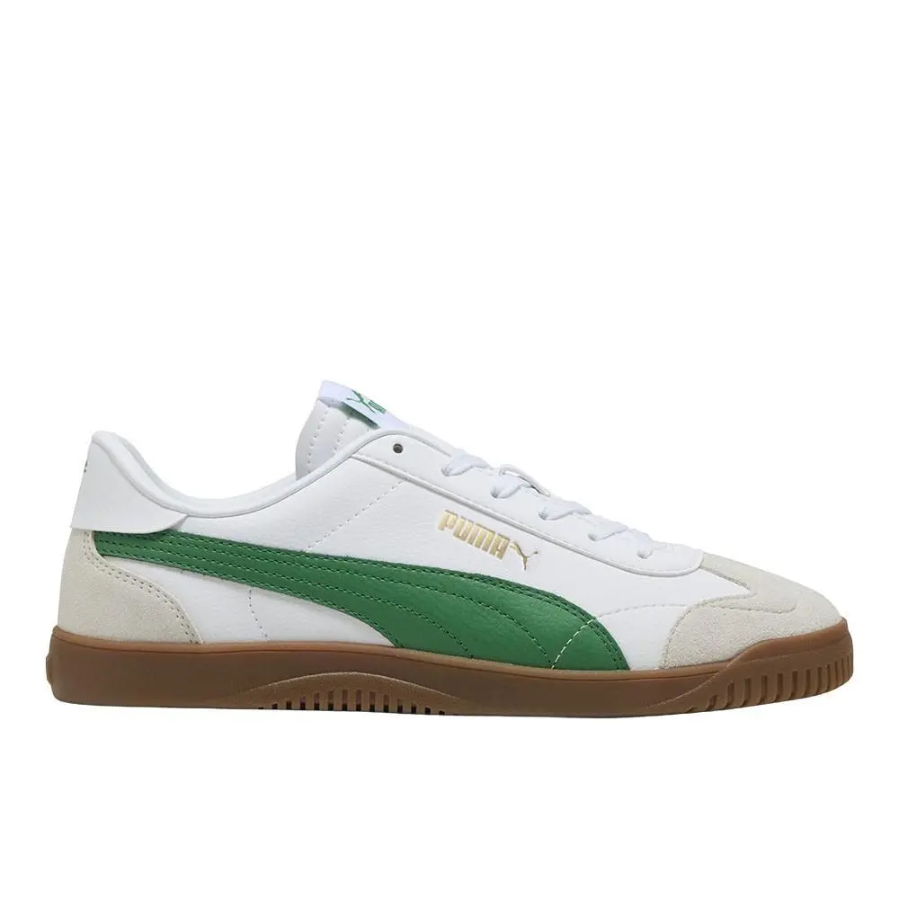Puma Club 5V5 Suede Lace Up Mens White Sneakers Casual Shoes 39510416