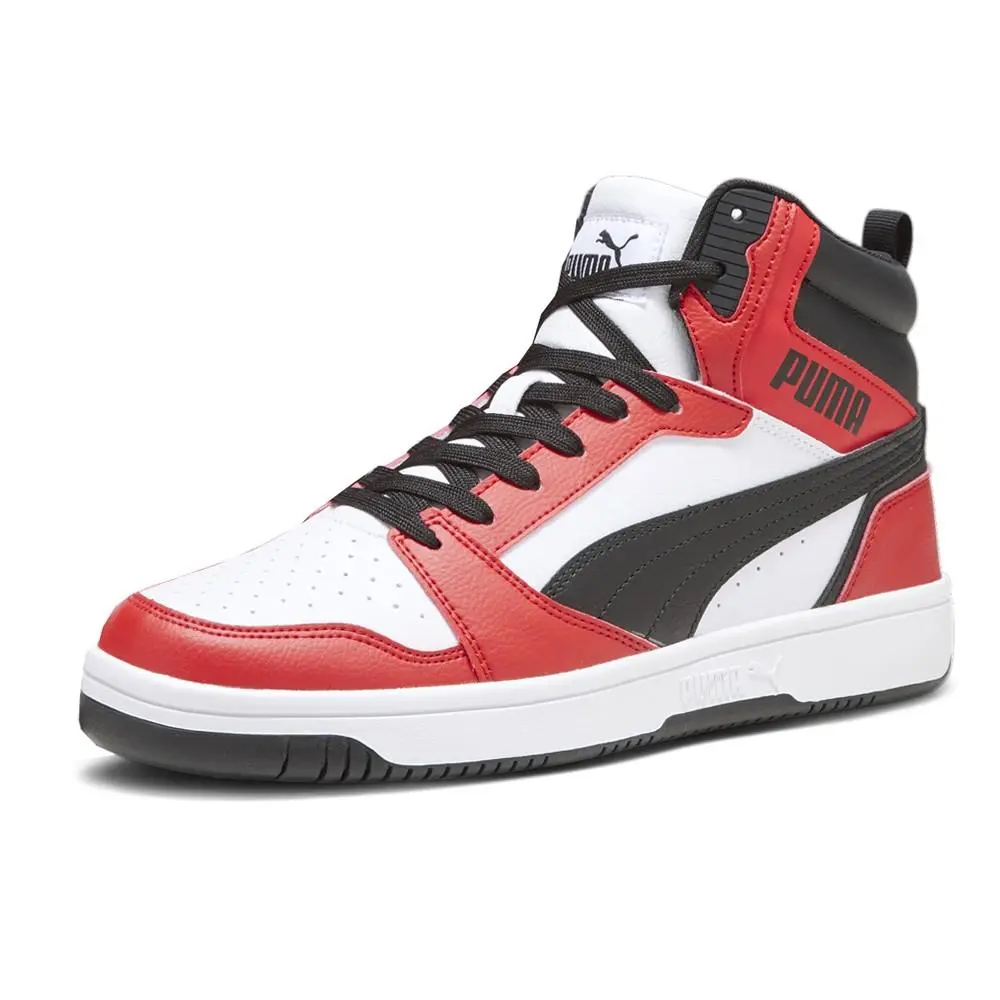 Puma shoes - PUMA Rebound V6 Mid Lace Up - 39232604 - Black, Red, White 6
