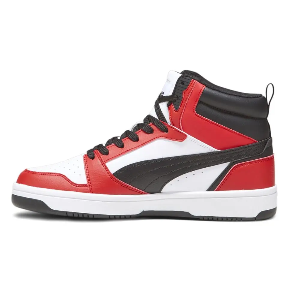 Puma shoes - PUMA Rebound V6 Mid Lace Up - 39232604 - Black, Red, White 7