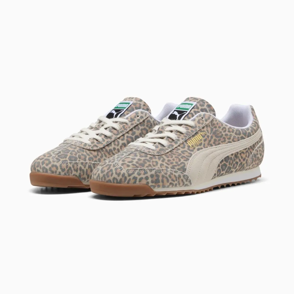 Puma Arizona Leo 408323-01 Women 9.5 Vapor Gray Leopard Lifestyle Shoes HTAT1684