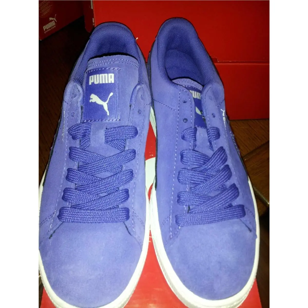 Suede Classic LD Womens Liberty Blue with Rhinestones Shoes sz 8.5 8 1/2 by Puma