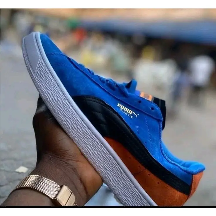 Suede Classic 365347 69 Color Strong Blue / Firecracker-puma Black Men`s by Puma