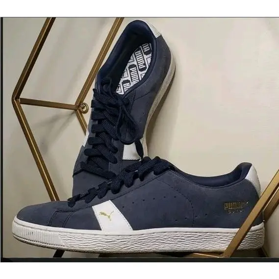Suede Classic 373772 01 Men`s Shoes Navy Sneakers by Puma