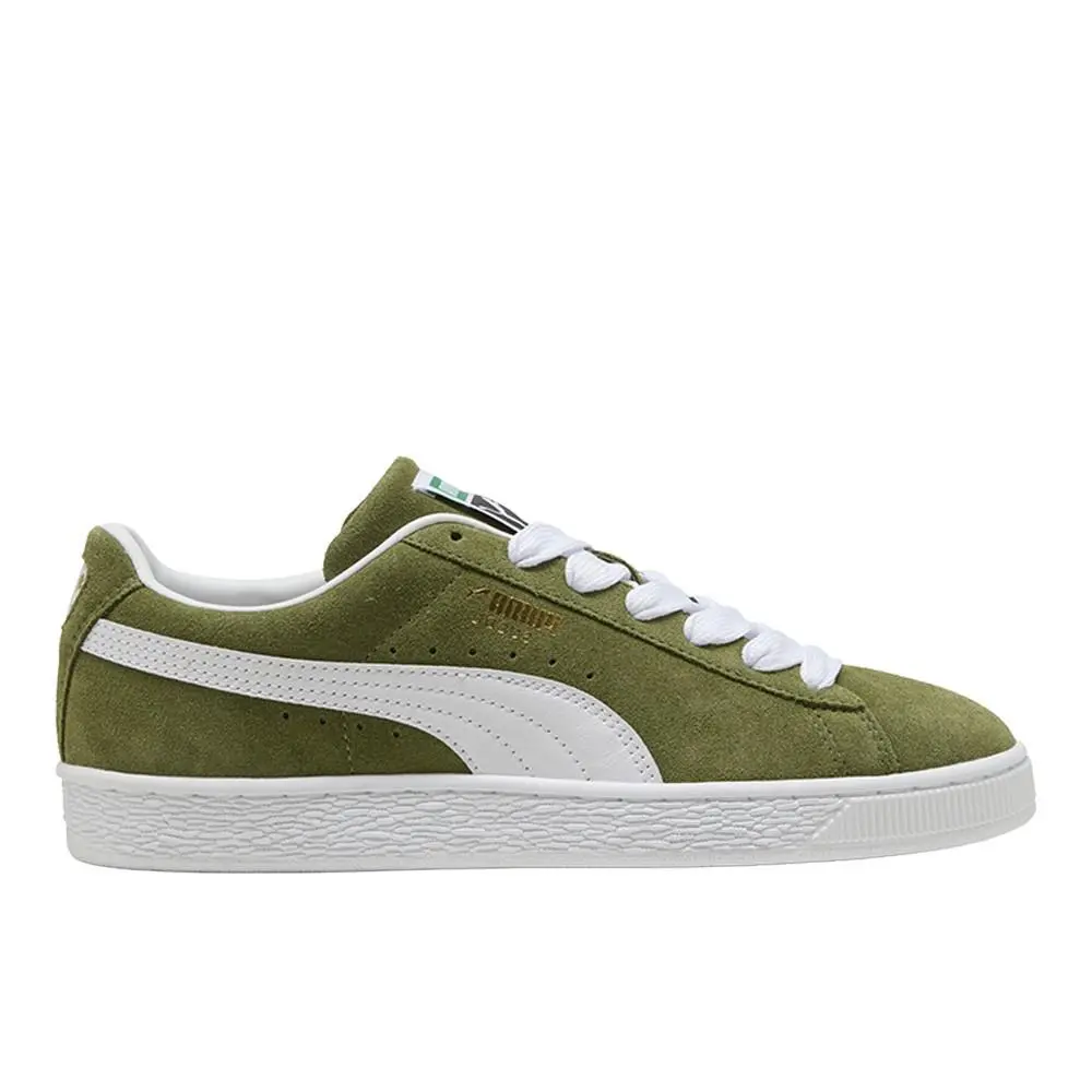 Suede Classic Lace Up Womens Green Sneakers Casual Shoes 40077536 by Puma
