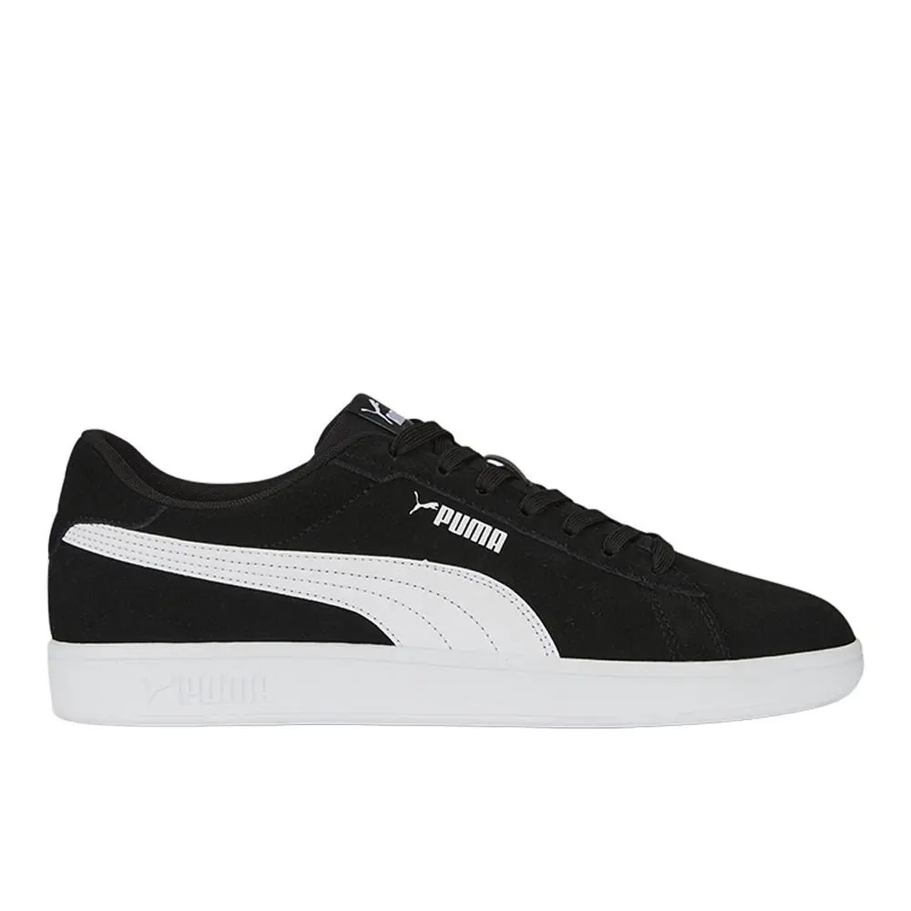 Puma Smash 3.0 Lace Up Mens Black Sneakers Casual Shoes 39098401