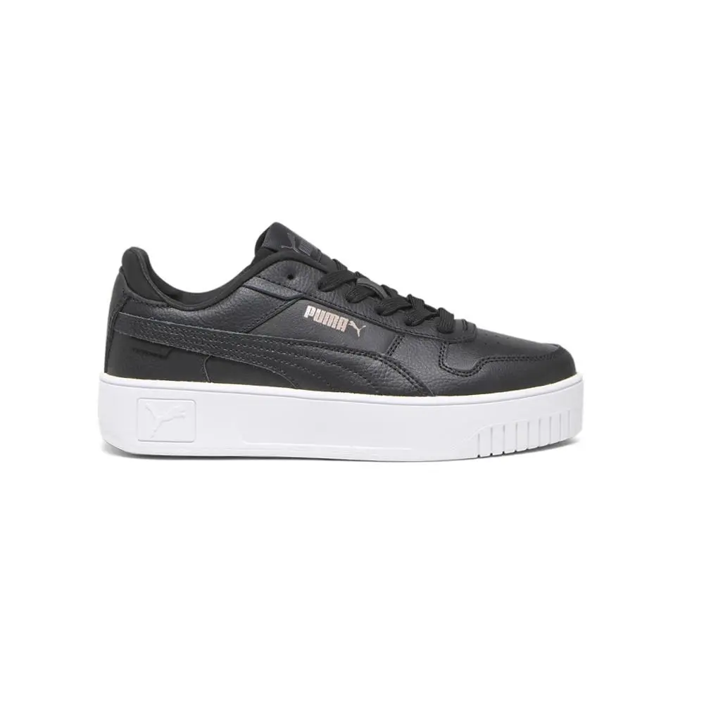 Carina Street Lace Up Youth Girls Black Sneakers Casual Shoes 39384602 by Puma