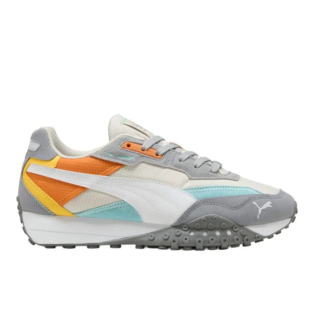 Blktop Rider Multicolor Lace Up Mens White Sneakers Casual Shoes 39590708 by Puma