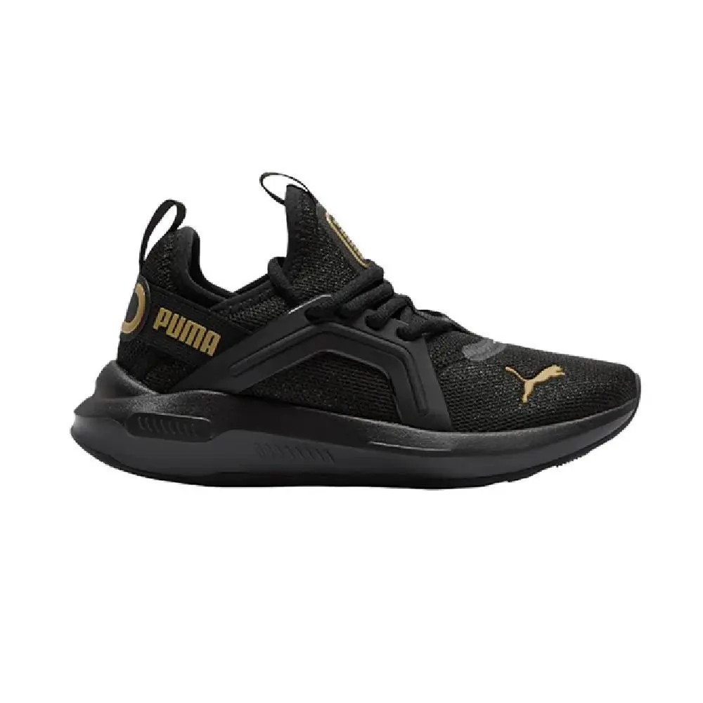 Big Kid`s Puma Softride Enzo 5 Shine Jr Puma Black-gold 312261 01