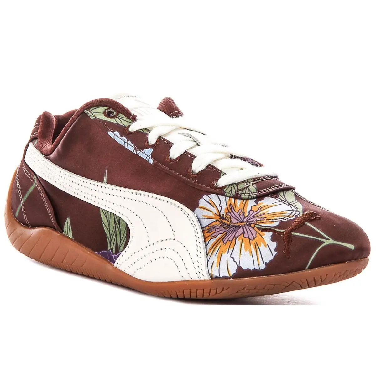 Speedcat Silk Floral Print Womens Sneakers In Chocobrown US 4 - 11 by Puma