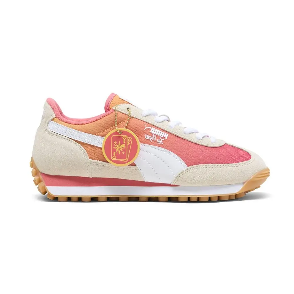 Puma Easy Rider Las Vegas Lace Up Womens White Sneakers Casual Shoes 40239301