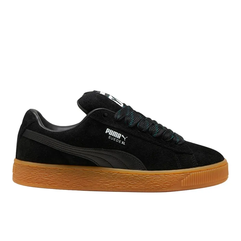 Mens Suede XL Flecked Lace Up Sneakers Shoes Casual - Black - Size 9 M by Puma