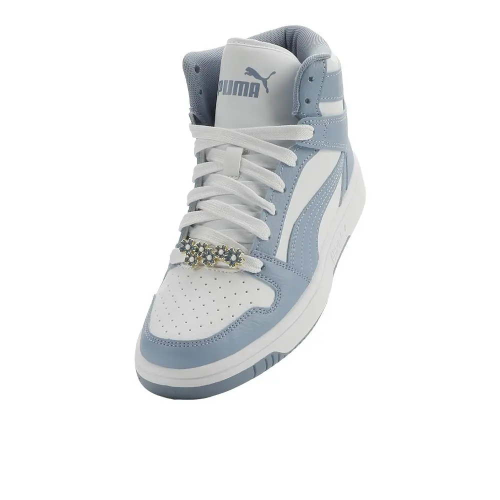Puma shoes - PUMA Rebound Layup Rcl Floral Lace Up - 40858901 - Blue 4