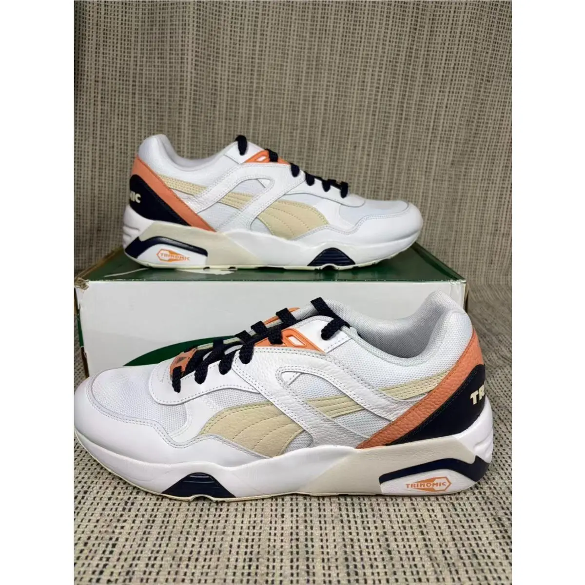 PUMA-R698 `reverse Classics White Peacoat` Men Shoes 383534-01 by Puma