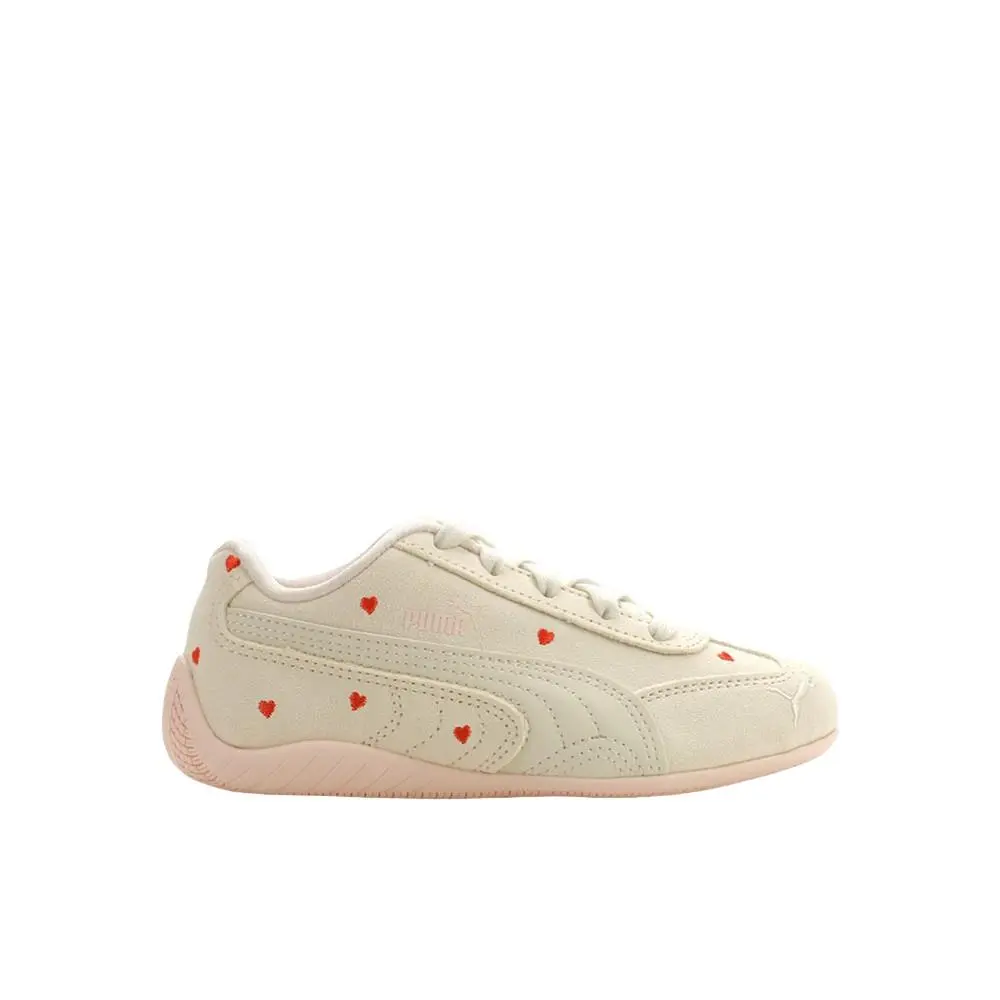 Puma Speedcat Amor Lace Up Youth Girls Off White Sneakers Casual Shoes 40516101