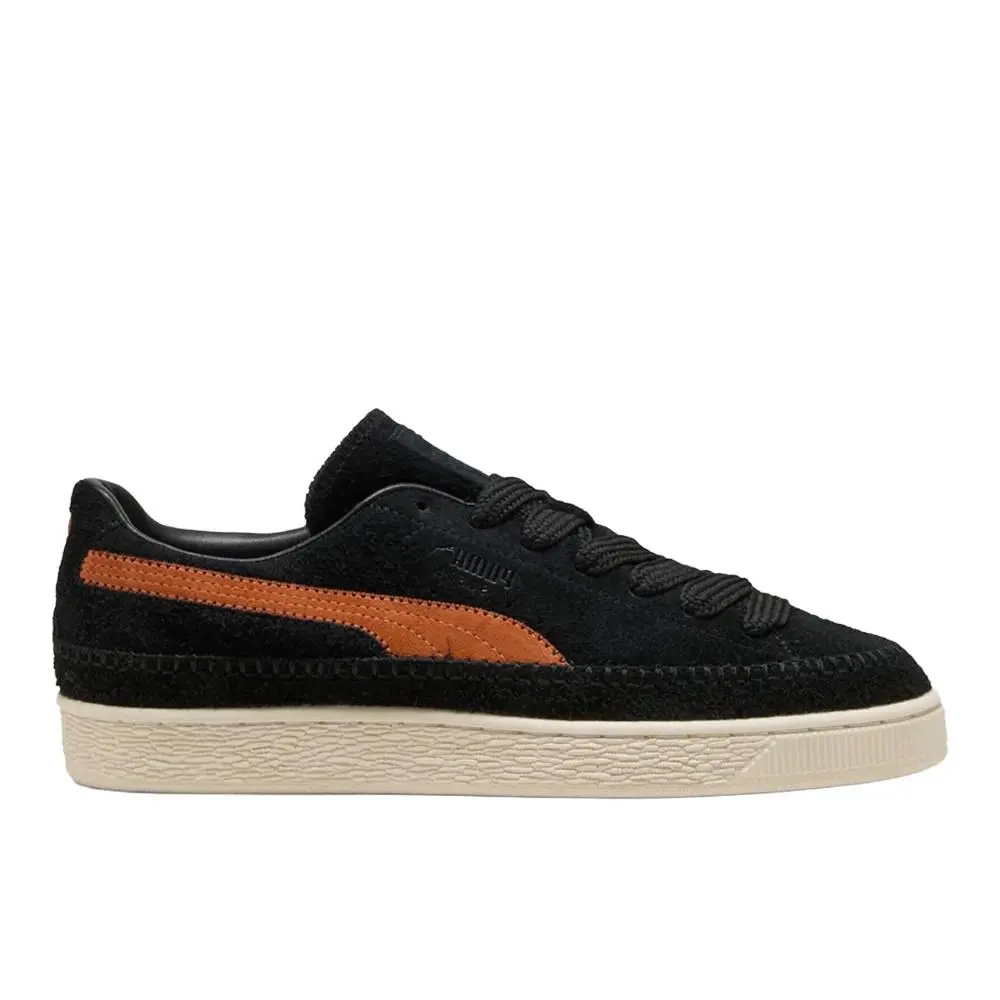 Suede Moccasin Lace Up Womens Black Sneakers Casual Shoes 40103505 by Puma