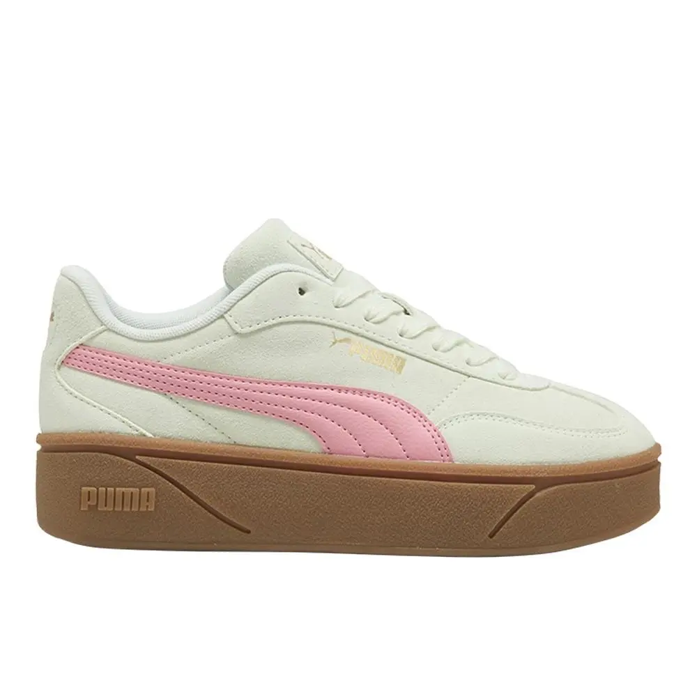 Club Ii Era Platform Suede Lace Up Womens Off White Pink Sneakers Casual by Puma