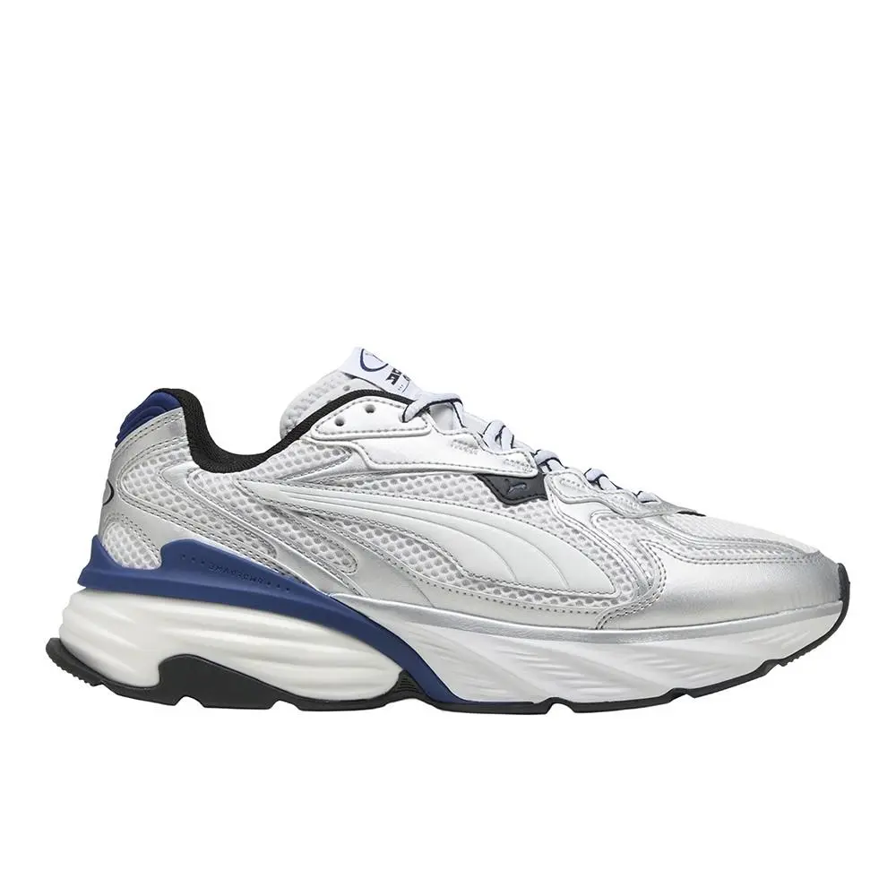 Fade Lace Up Mens Silver White Sneakers Casual Shoes 40620308 by Puma